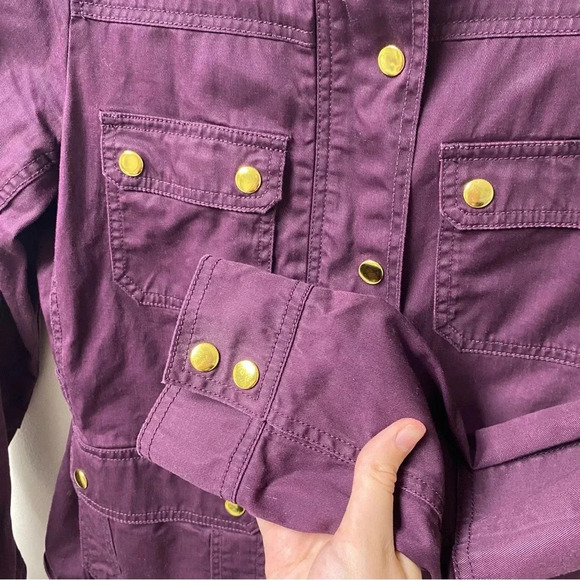 J‎ Crew Field Utility Jacket Purple Size Small - Picture 3 of 7